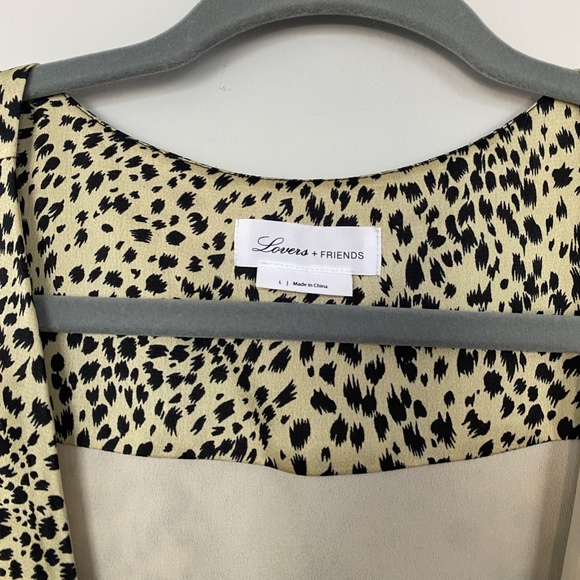 Lovers + Friends V-Neck Animal Print Bodysuit Size L - Picture 5 of 5